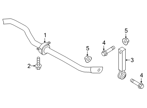 2021 Audi Q5 Rear Suspension, Control Arm Diagram 3