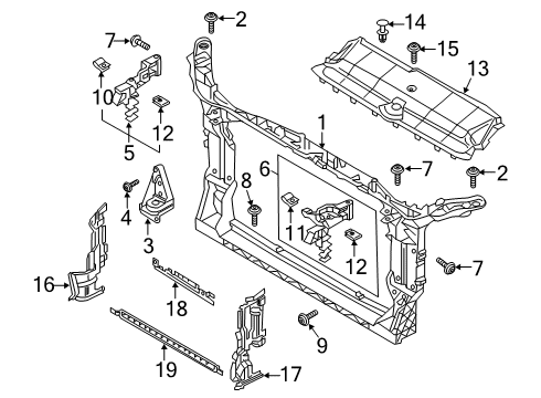 2023 Audi A7 Sportback Radiator Support