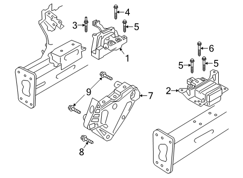 2022 Audi Q3 Engine & Trans Mounting