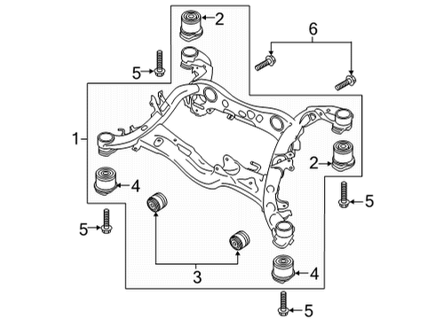 2022 Audi A6 allroad Suspension Mounting - Rear