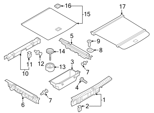 2024 Audi Q8 e-tron Interior Trim - Rear Body