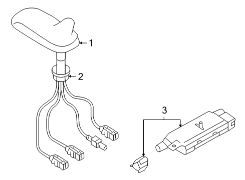 2007 Audi A3 Quattro Antenna & Radio