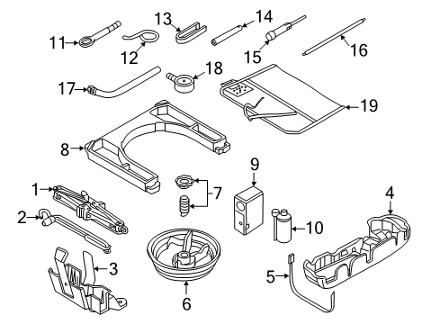 2016 Audi S3 Jack & Components