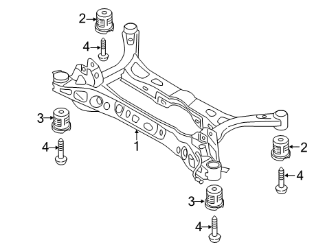 2016 Audi S3 Suspension Mounting - Rear