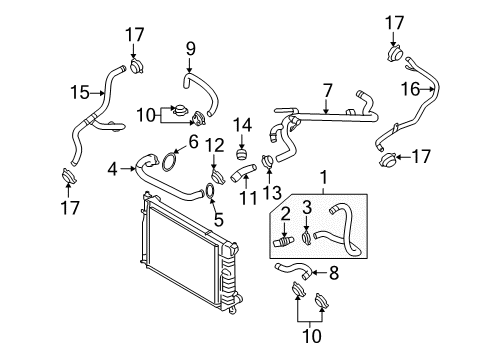 2005 Audi S4 Hoses, Lines & Pipes Diagram 6