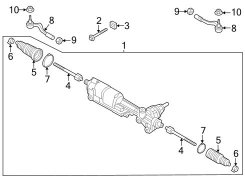 2024 Audi Q8 e-tron Steering Gear & Linkage