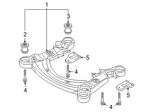 2006 Audi A6 Quattro Suspension Mounting - Front