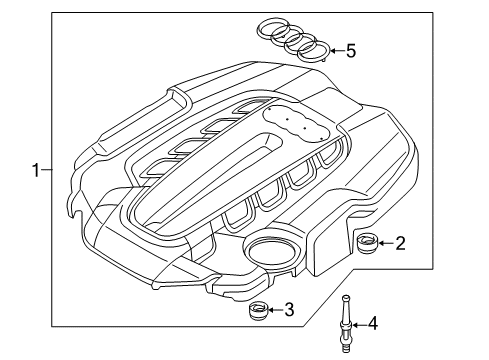 2015 Audi S7 Engine Appearance Cover