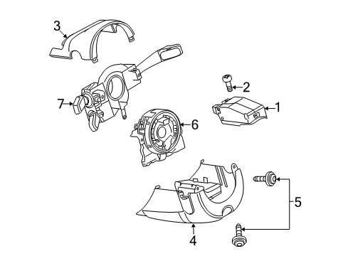 2010 Audi S5 Shroud, Switches & Levers