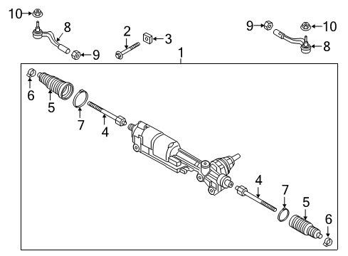 2023 Audi Q7 Steering Gear Diagram for 4M0-501-055-AC