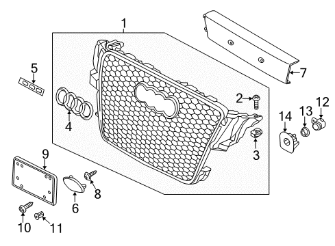 2013 Audi RS5 Grille & Components