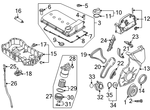 2004 Audi TT Quattro Engine Parts, Mounts, Cylinder Head & Valves, Camshaft & Timing, Oil Pan, Oil Pump, Crankshaft & Bearings, Pistons, Rings & Bearings