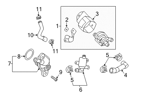 2018 Audi TTS Quattro Water Pump Diagram 1