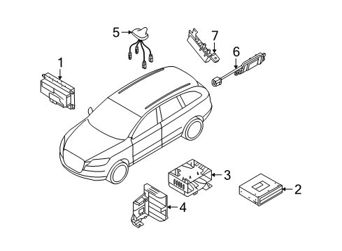 2009 Audi Q7 Antenna & Radio