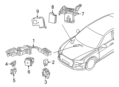 2022 Audi A7 Sportback Fuse & Relay Diagram 2