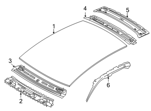 2022 Audi e-tron GT Roof & Components