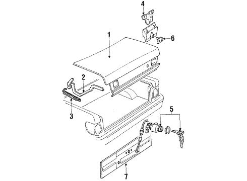 1991 Audi 100 Quattro Trunk