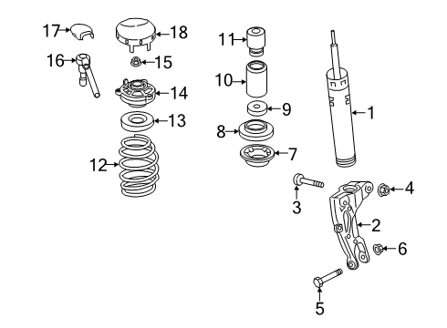 2022 Audi S6 Struts & Components - Front