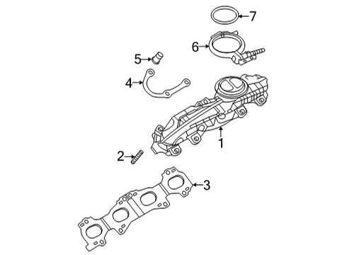 2020 Audi A8 Quattro Exhaust Manifold