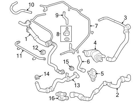 2021 Audi TT Quattro Hoses & Lines Diagram 4