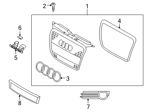 2009 Audi A3 Grille & Components