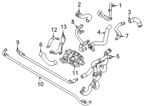 2022 Audi S7 Sportback Hoses, Lines & Pipes Diagram 2