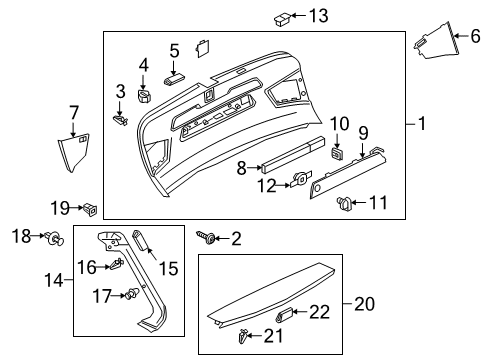 2022 Audi Q3 Interior Trim - Lift Gate