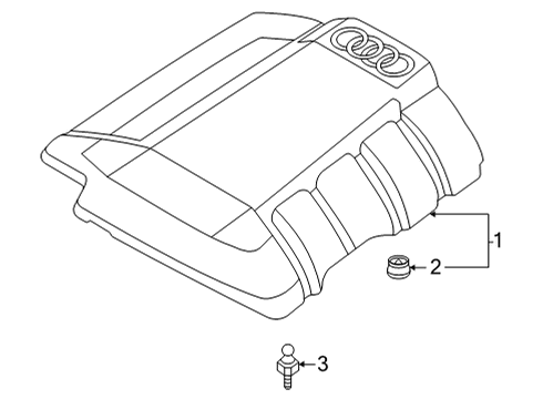 2022 Audi Q5 Engine Appearance Cover