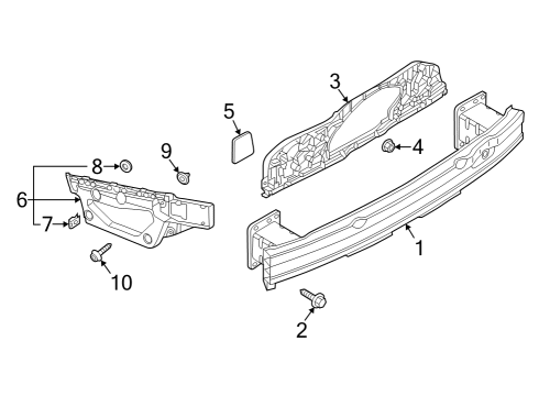 2023 Audi A8 Quattro Bumper & Components - Rear Diagram 3