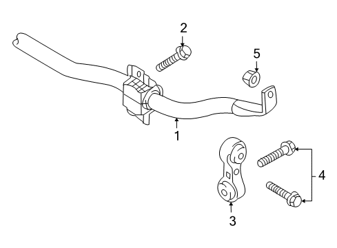 2015 Audi S4 Rear Suspension, Control Arm Diagram 1