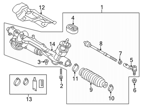 2024 Audi A3 Steering Gear & Linkage