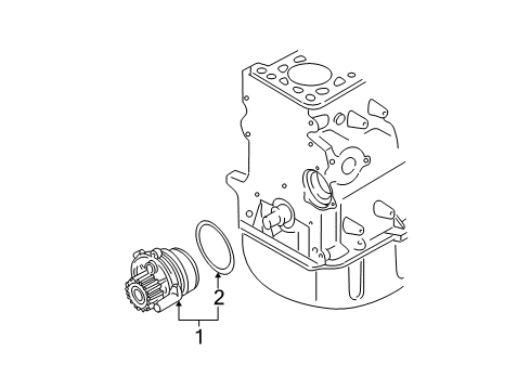 2004 Audi A4 Quattro Water Pump