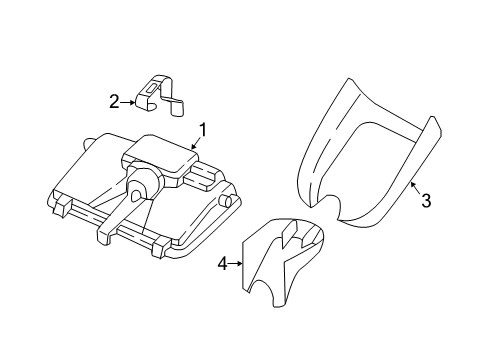 2018 Audi A3 Quattro Interior Trim - Roof Diagram 1