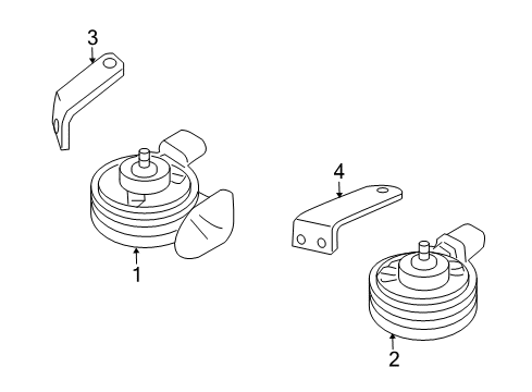 2004 Audi S4 Horn