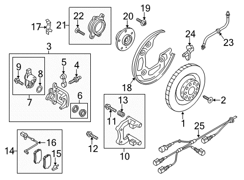 2014 Audi S6 Brake Components