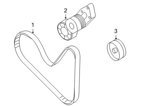2007 Audi A3 Quattro Belts & Pulleys