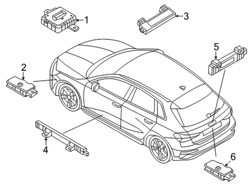 2024 Audi A3 Keyless Entry Components