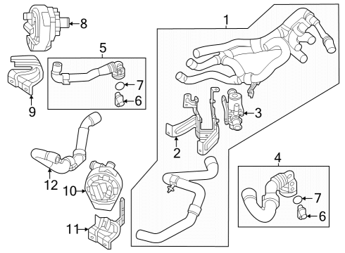 2023 Audi Q4 e-tron Sportback Hoses, Lines & Pipes Diagram 7