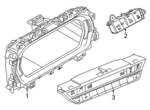 2024 Audi A3 Cluster & Switches