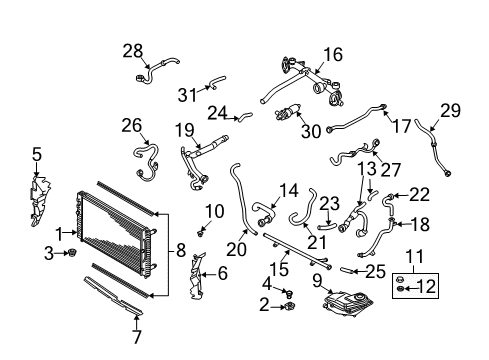 2004 Audi A6 Quattro Connector Hose Diagram for 078-121-096-K