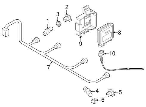 2022 Audi A4 Quattro Parking Aid Diagram 6