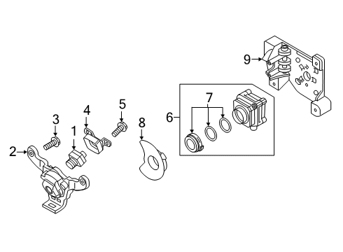 2022 Audi SQ8 Electrical Components - Front Bumper Diagram 2