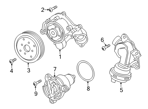 2022 Audi A6 Quattro Water Pump Diagram 2