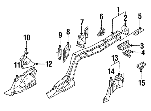 1994 Audi 90 Quattro Side Rails