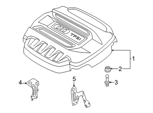 2022 Audi Q3 Engine Appearance Cover