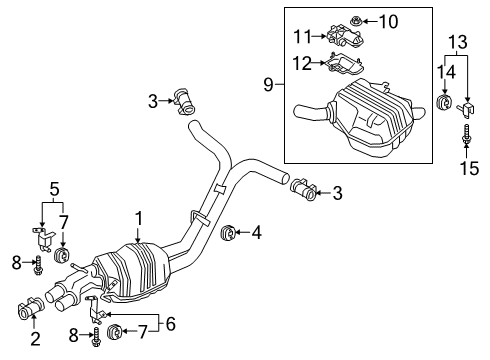 2020 Audi A8 Quattro Exhaust Components