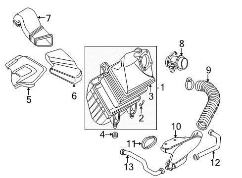 1996 Audi A4 Air Intake