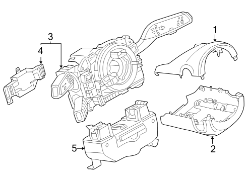 2024 Audi Q4 e-tron Shroud, Switches & Levers