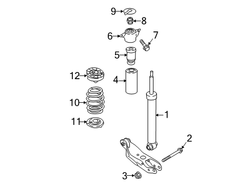 2017 Audi A4 Shocks & Components - Rear