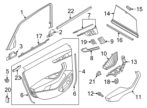 2021 Audi S4 Rear Door